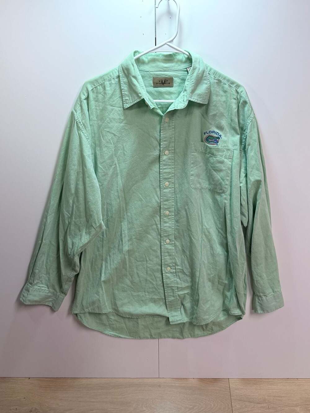 Vesi Sportswear Florida Gators Vintage Cotton Button Down Shirt SizeL